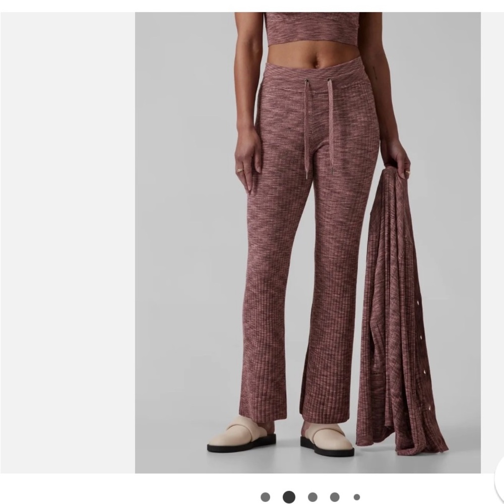 Athleta Tawny Pink/Black Revolve Pant XL/TG Never Worn, New With Tags